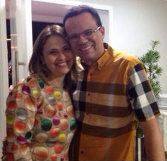 Danielle Nunes, diretora de finanças da Emap, ao lado do marido Antônio Nunes, diretor-presidente do Detran-MA