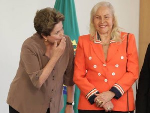 Presidente Dilma com a deputada Nice Lobão