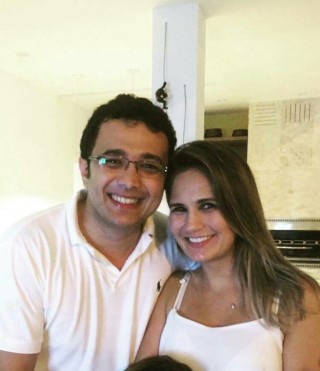 Yglésio Moyses e a esposa Juliana
