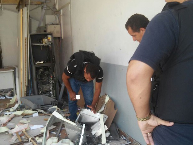 Agentes da Seic investigam explosão em caixas eletrônicos em São Luís Gonzaga do Maranhão