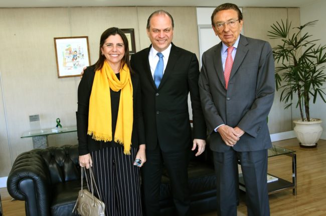 Roseana, Ricardo Barros e Edison Lobão em Brasília