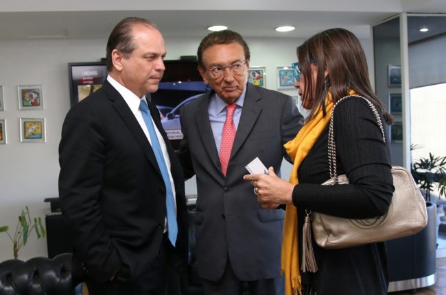 Ricardo Barros, Edison Lobão e Roseana Sarney durante reunião em Brasília