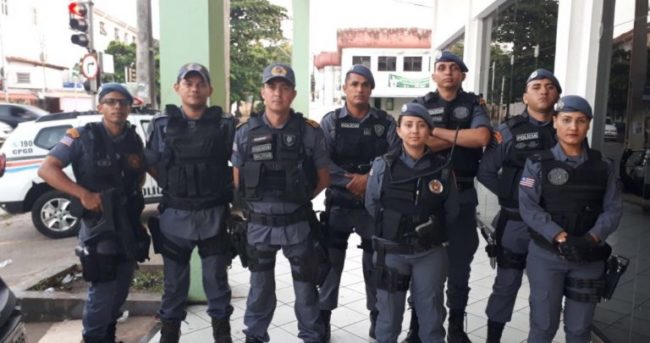 Policias militares que participaram da operação do dia 03, em uma casa de jogos que fica no Centro de São Luís