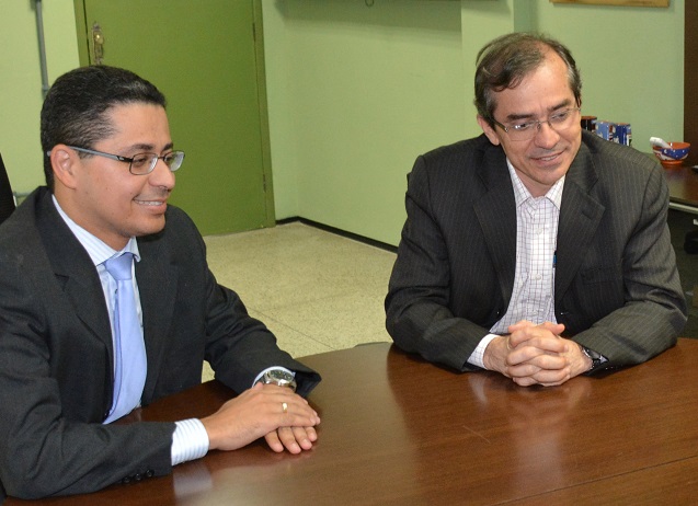 Secretário Carlos Lula e o ex-secretário Marcos Pacheco