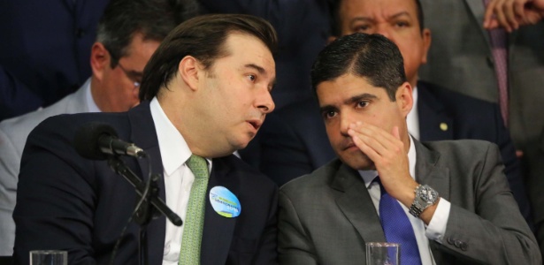 Presidente da Câmara, Rodrigo Maia, e o prefeito de Salvador, ACM Neto