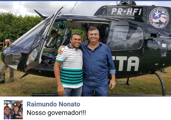 Empresário Raimundo Nonato e o governador Flávio Dino