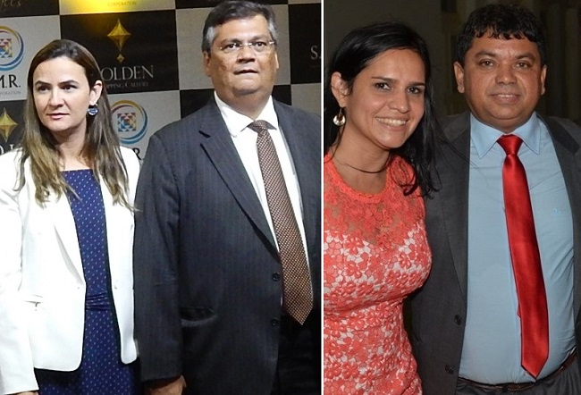 Primeira-dama Daniela Lima, governador Flávio Dino, Lene Rodrigues e o marido Márcio Jerry