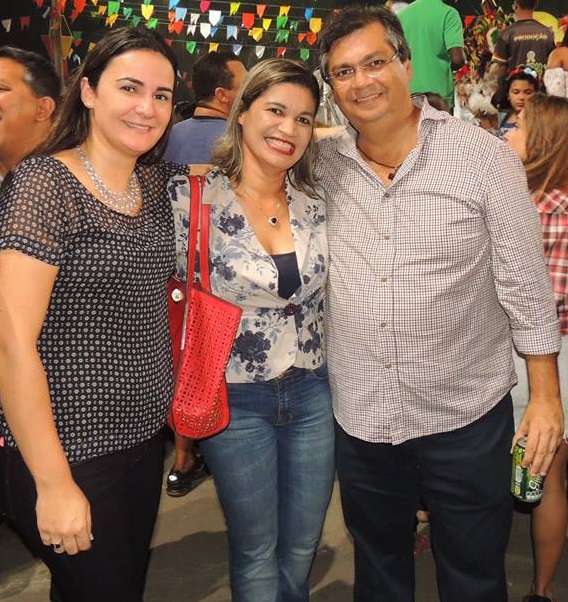 Primeira-dama Daniela Lima, Rosângela Curado e seu ex-chefe, governador Flávio Dino