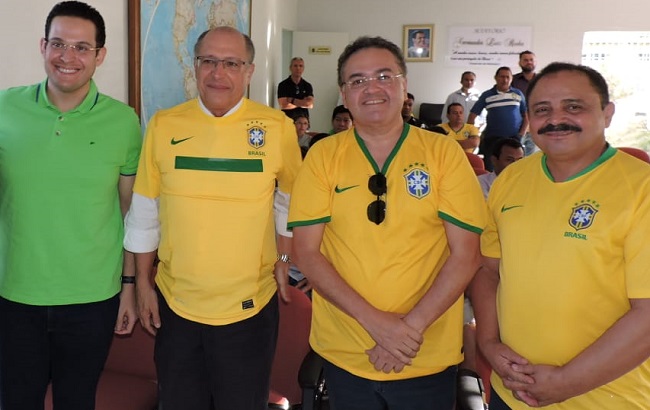 Alexandre Almeida, Geraldo Alckmin, Roberto Rocha e Waldir Maranhão