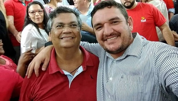 Governador Flávio Dino ao lado do seu amigo Fabrício Oliveira