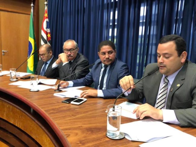 Deputados maranhenses Rogério Cafeteira (DEM), relator; César Pires (PV); Zé Inácio (PT), presidente da CPI, e Vinicius Louro (PR)