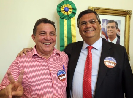 Prefeito Tema e governador Flávio Dino