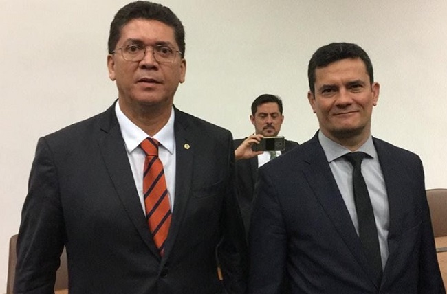 Jefferson Portela e Sérgio Moro em Brasília