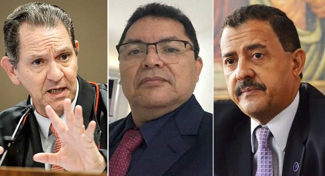 Ministro João Otávio, prefeito cassado George Luiz e o desembargador José Joaquim
