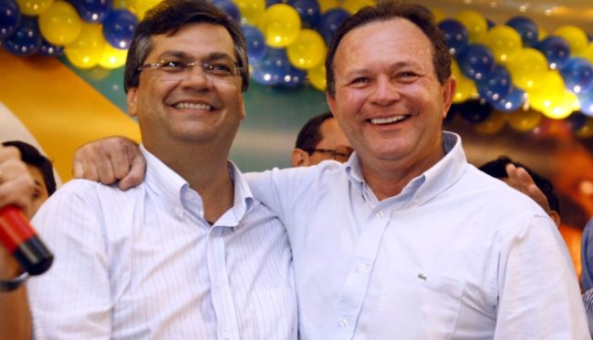 Governador Flávio Dino e o vice-governador Carlos Brandão