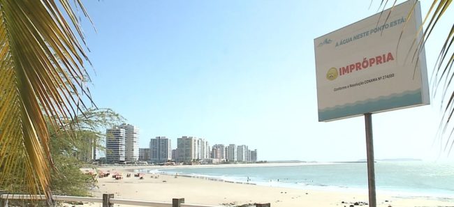 Maioria dos pontos em praias de São Luís estão impróprias ao banhos