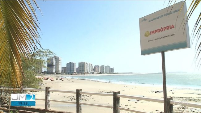 Quatro praias estão impróprias para o banho em São Luís, diz laudo