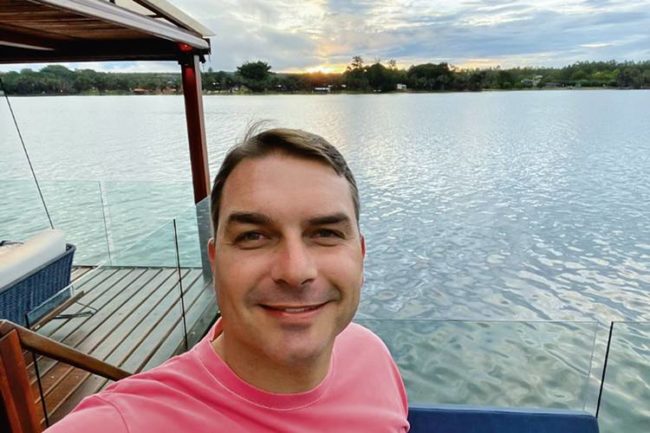 Flávio: selfie na chácara do advogado acusado de corrupção