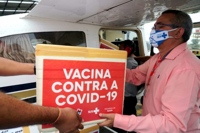 Transporte das vacinas no Maranhão