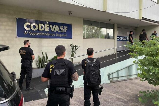 Polícia Federal na Codevasf no Maranhão na primeira fase da operação Odoacro - Divulgação PF